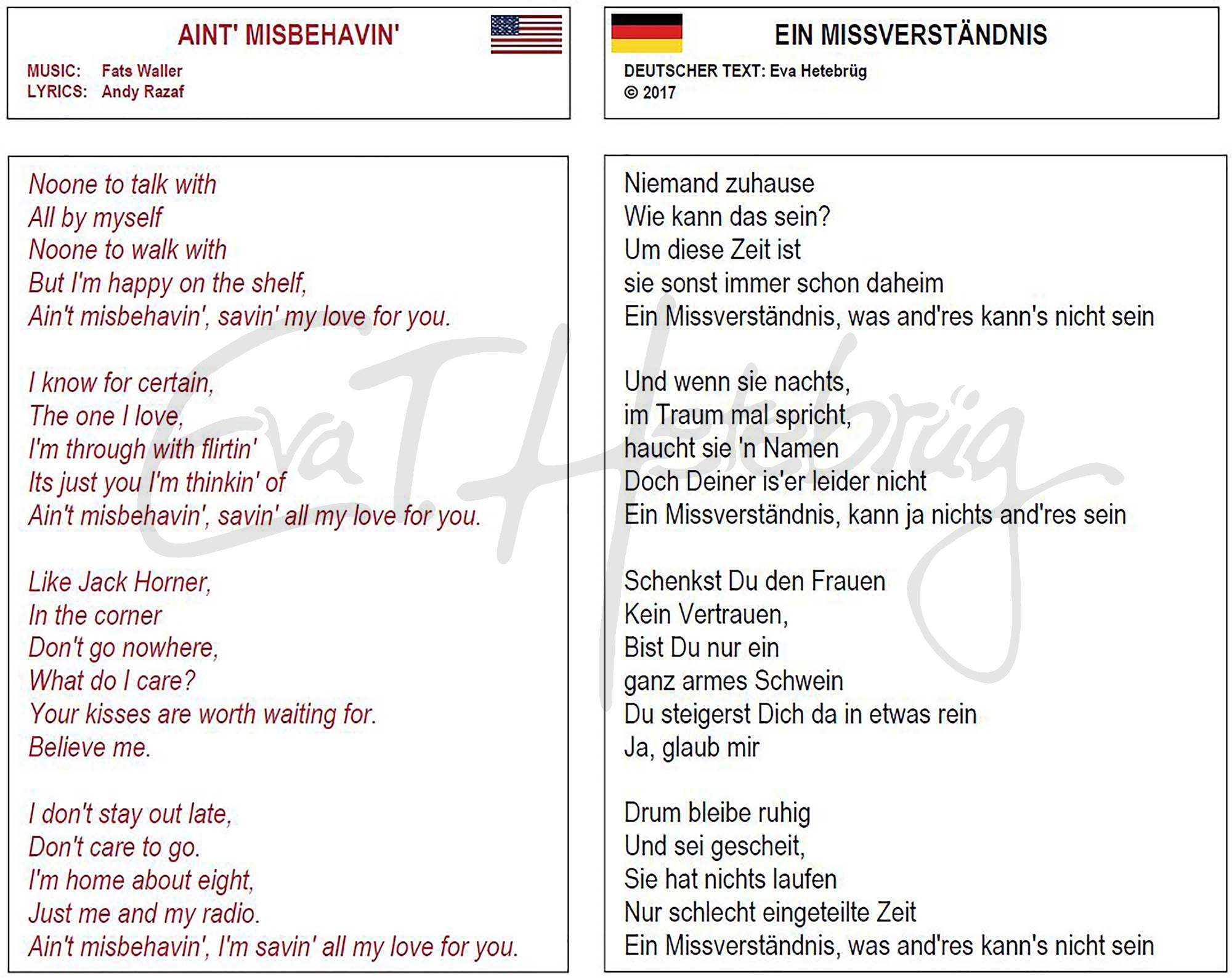 Ain't Misbehavin